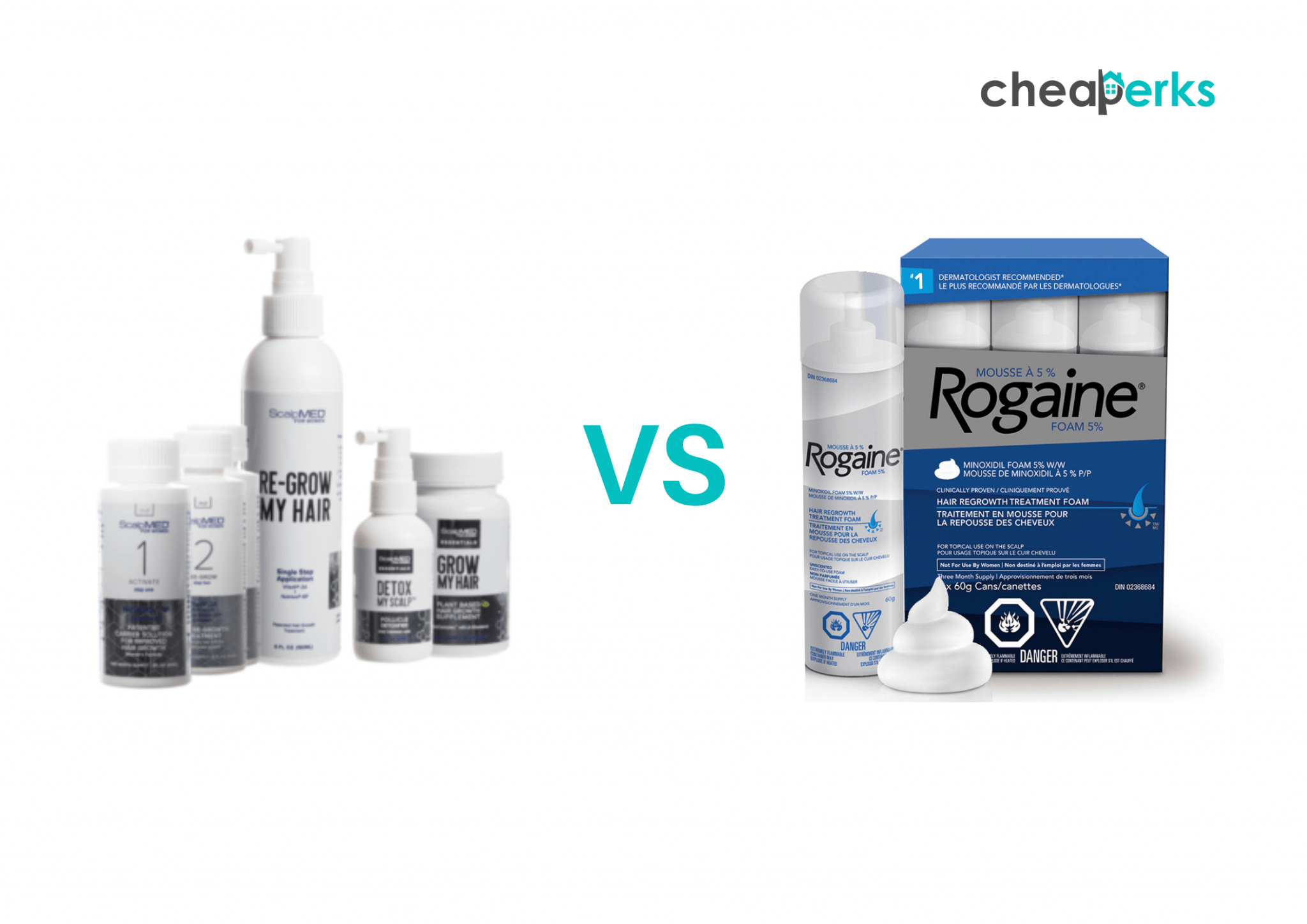 ScalpMed VS Rogaine & Other Hair Regrowth Treatments (Reviews)
